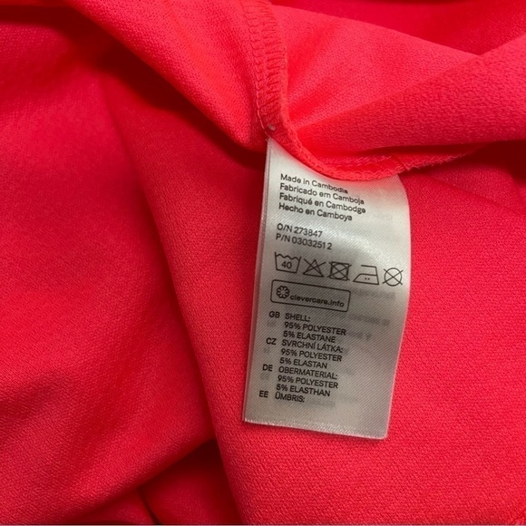 Women’s H&M Coral Neon Skater Summer Dress Size 6 US! - Picture 4 of 4